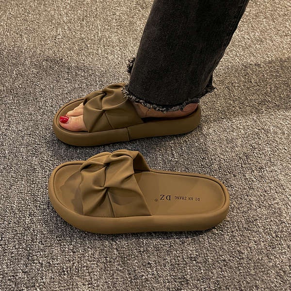 Dép Sandal Đế Dày Quai Dệt Thời Trang Mùa Hè 2023 Mới Cho Phụ Nữ Mang Thai