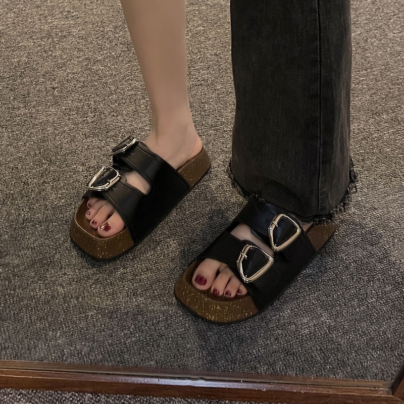 Dép Xăng Đan Đế Bằng Thời Trang Cao Cấp Cho Nữ Dép lê sỏ ngón nữ