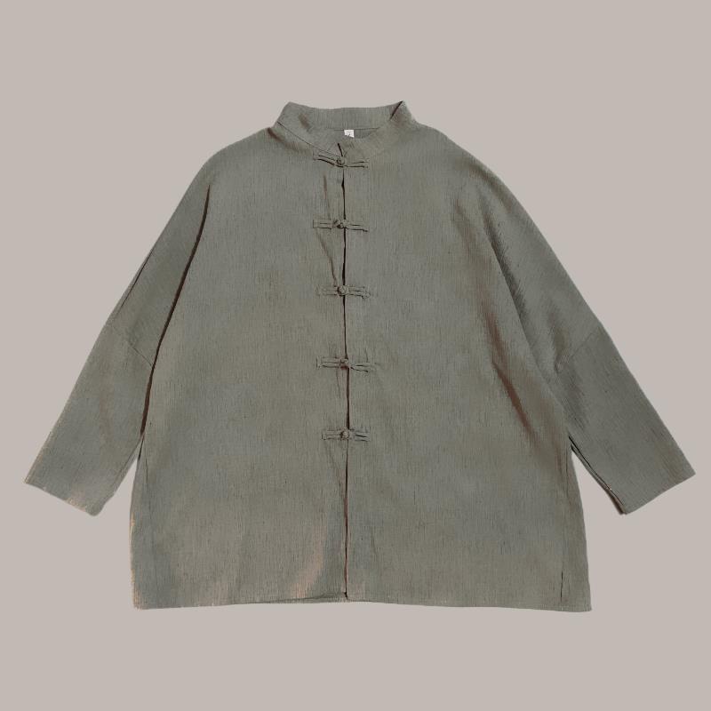 Áo Sơ Mi Dáng Rộng Cài Nút Phong Cách Trung Hoa Cổ Điển Thời Trang Mùa Xuân Hàng Mới Dành Cho Bạn Nữ 7.13