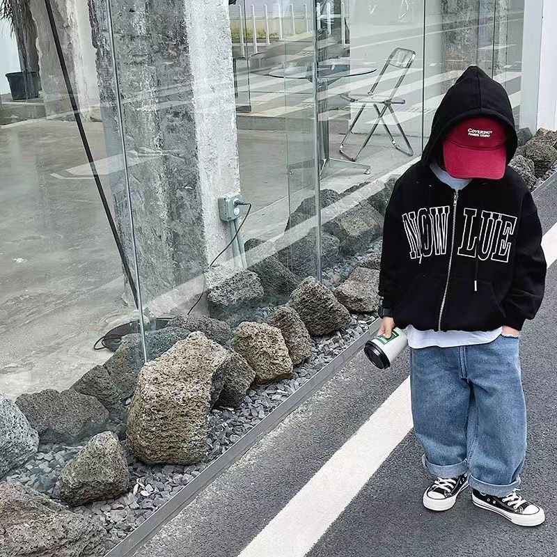 Áo Khoác Thể Thao Có Mũ Trùm Thời Trang Xuân Thu Phong Cách Mới 2023 Cho Bé Trai