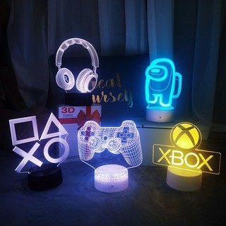 Đèn Led 3d Dùng Trang Trí Máy Chơi Game XBOX / Sony PS5
