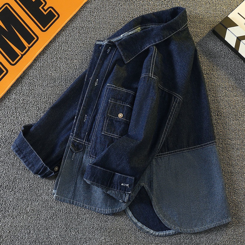 Hàng Mới Về Áo Sơ Mi denim Tay Dài Thời Trang Hàn Quốc 2023 Dành Cho Bé Trai
