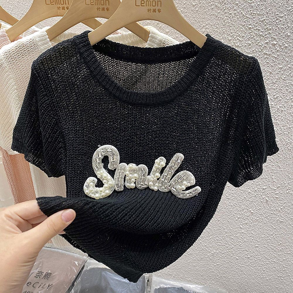 Áo Thun Sweater Sát Nách Dáng Ôm Hở Vai In Chữ Niche 2023 Phong Cách Phương Tây Thời Trang Mùa Hè Cho Nữ