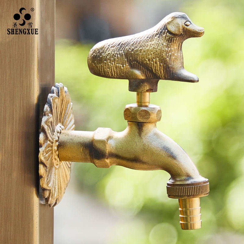 Vòi Nước Ngoài Trời 2319 shengxue Bằng Đồng Chống Đóng Băng Phong Cách retro