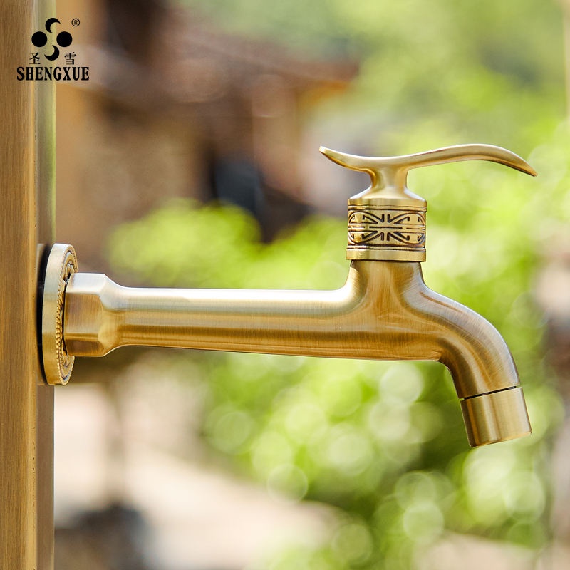 Vòi Nước Ngoài Trời 2319 shengxue Bằng Đồng Chống Đóng Băng Phong Cách retro