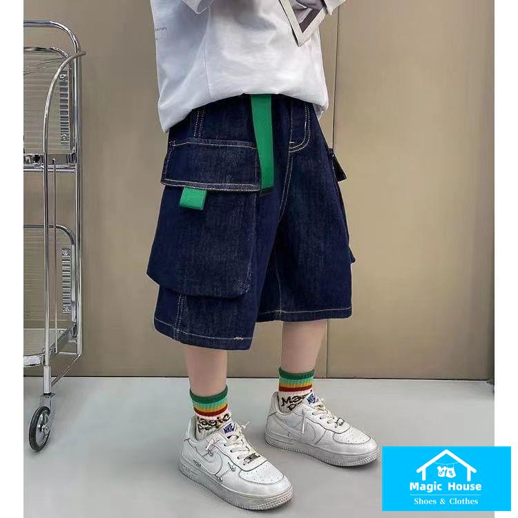 Quần Short denim Mỏng Phong Cách Thời Trang Mới 2023 Cho Bé Trai