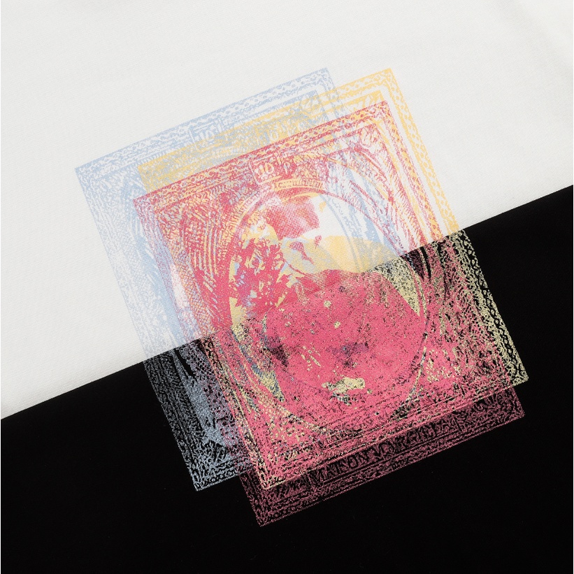 Áo Thun Tay Ngắn Cổ Tròn Bằng cotton Màu Sắc Thời Trang Đường Phố Dành Cho Nam Nữ