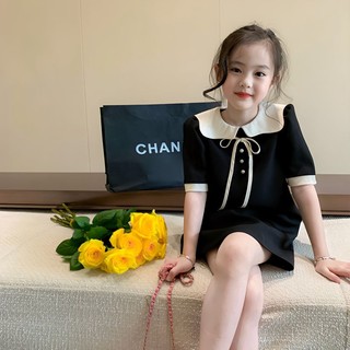 Đầm công chúa màu đen thời trang mùa hè cho bé gái