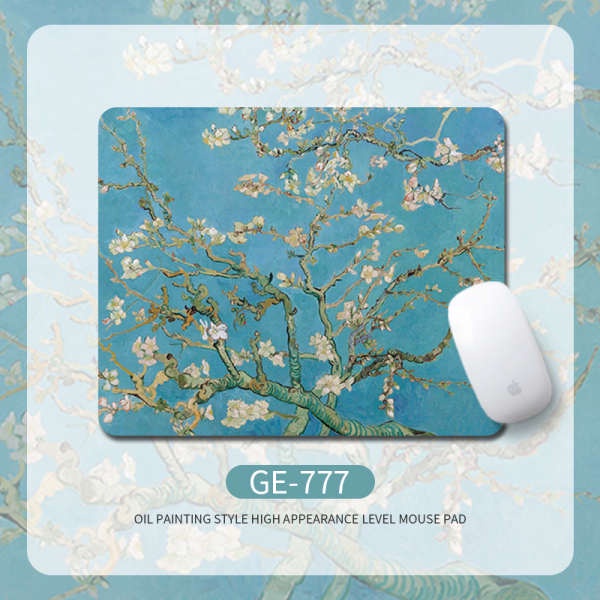 Tấm Lót Chuột Và Bàn Phím Máy Tính In Hình Tranh Sơn Dầu van gogh Sáng Tạo