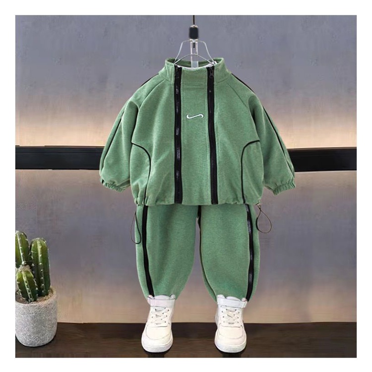 Set Đồ Thể Thao Hai Món Thời Trang Xuân Thu 2023 Cho Bé Trai