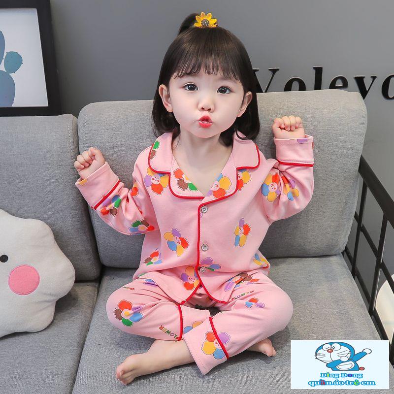 Bộ Đồ Ngủ Tay Dài Dễ Thương Dành Cho Bé Gái