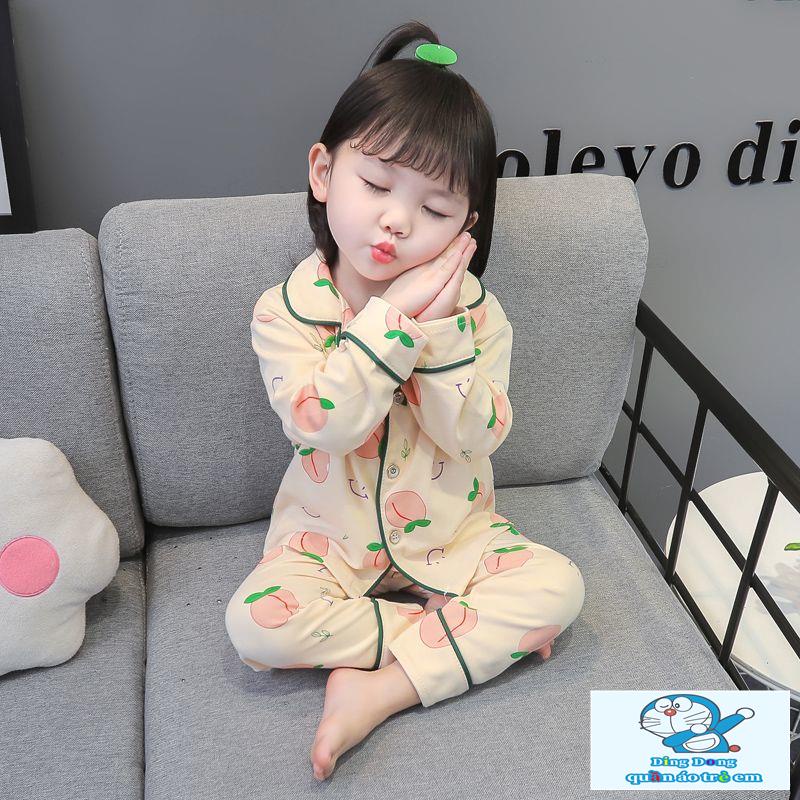Bộ Đồ Ngủ Tay Dài Dễ Thương Dành Cho Bé Gái