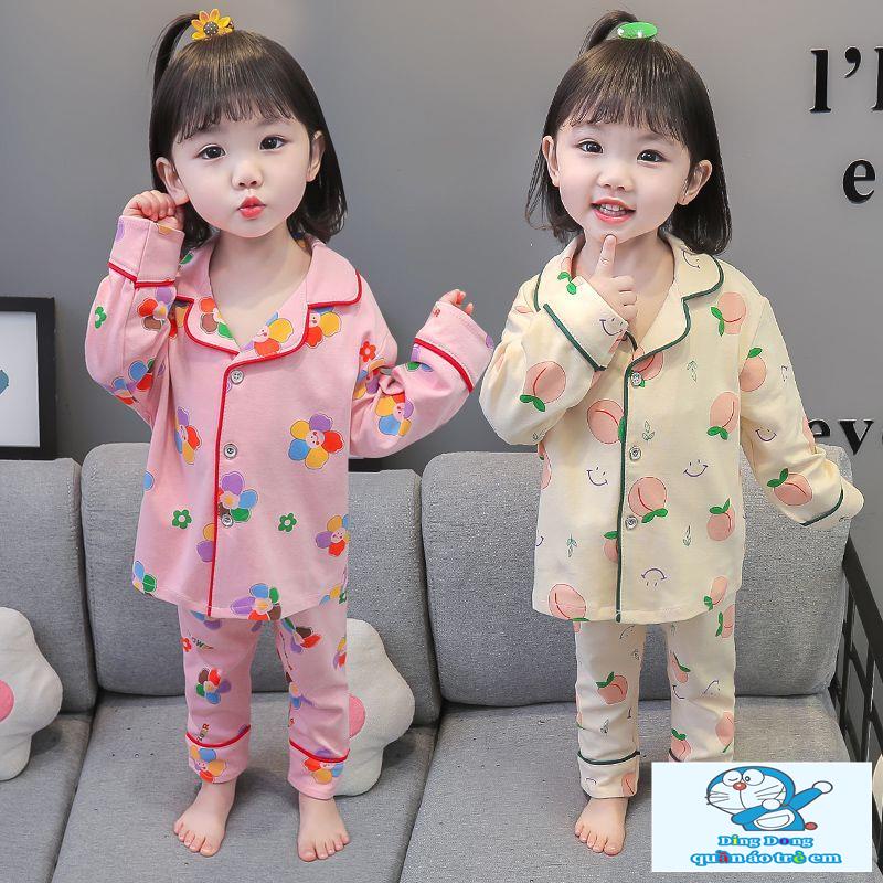 Bộ Đồ Ngủ Tay Dài Dễ Thương Dành Cho Bé Gái