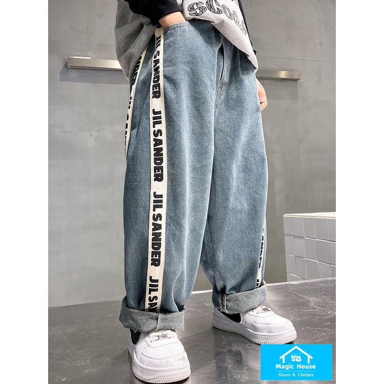 M & h ~  Quần Jean Dài Phong Cách Mới Cho Bé Trai