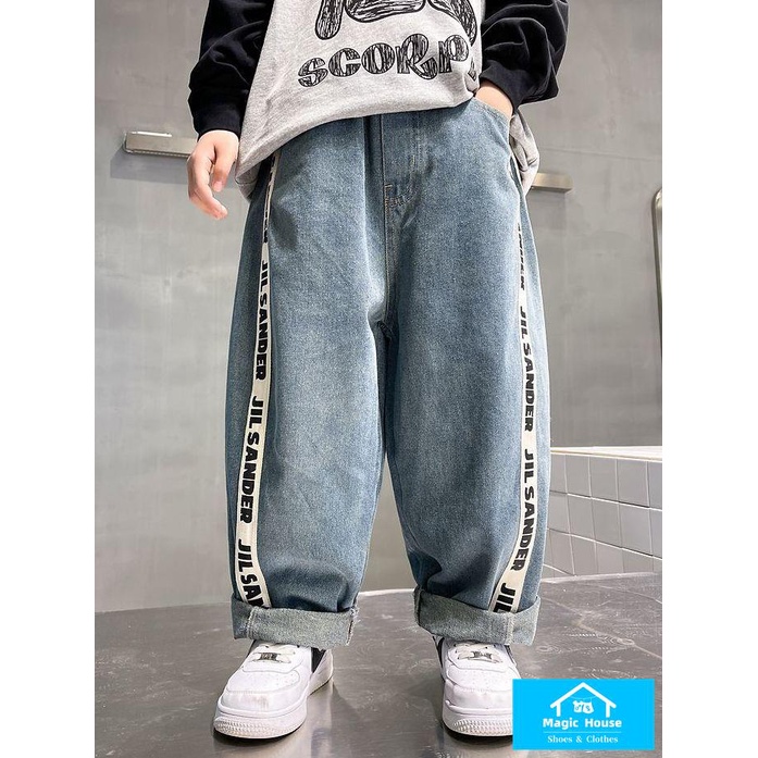 M & h ~  Quần Jean Dài Phong Cách Mới Cho Bé Trai