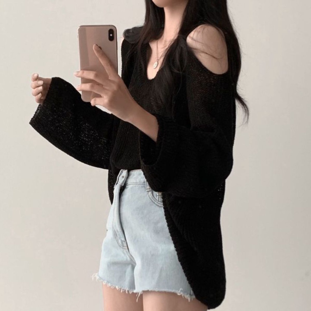Áo sweater Ngọt Ngào hot Girl
Áo Dệt Kim Nữ Dài Tay Cổ Chữ v Thời Trang Mới