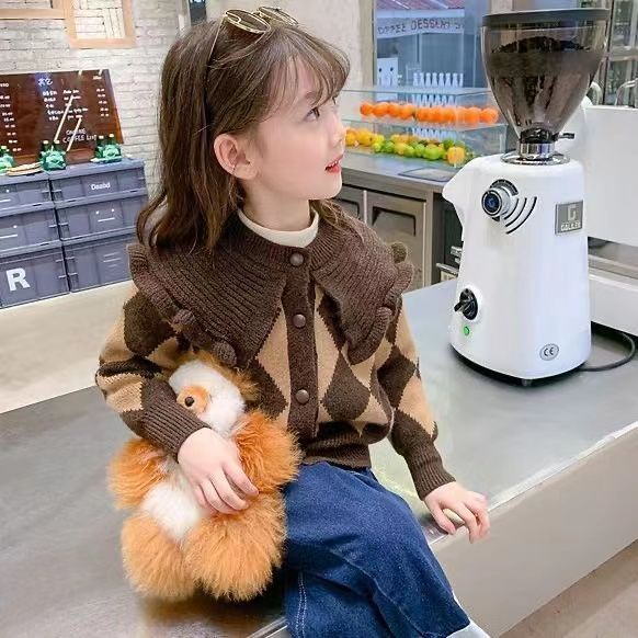 ~ Áo Khoác cardigan Len Phong Cách Hàn Quốc 2024 Cho Bé Gái