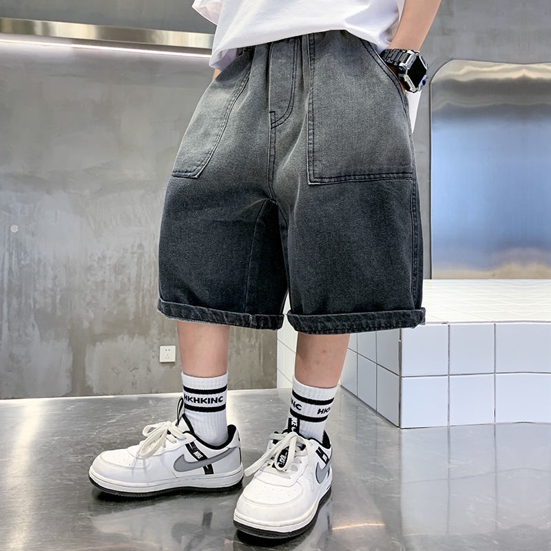 Quần Short denim Mỏng Phong Cách Mới Mùa Hè Cho Bé Trai