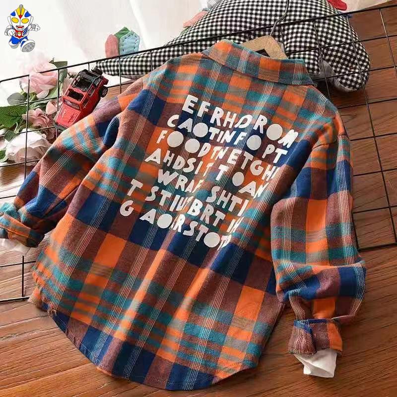 Áo Sơ Mi Tay Dài Phong Cách Hàn Quốc Thời Trang Xuân Thu 2023 Mới Cho Bé Trai