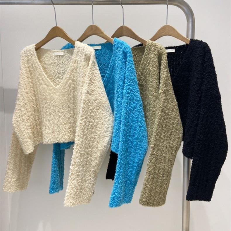 Áo sweater Chui Đầu Dáng Rộng Màu Trơn Thời Trang Thu Đông Hàn Quốc 2023