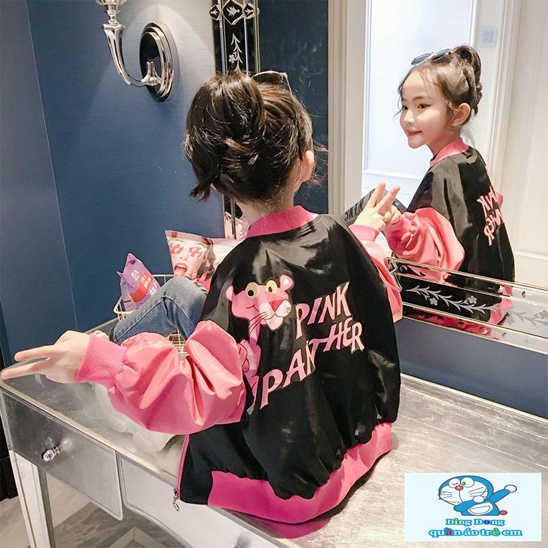 Áo Khoác Bóng Chày Phong Cách Hàn Quốc Thời Trang Xuân Thu Cho Bé Gái