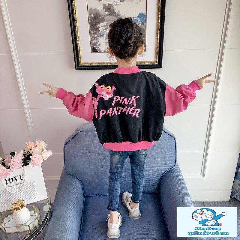 Áo Khoác Bóng Chày Phong Cách Hàn Quốc Thời Trang Xuân Thu Cho Bé Gái