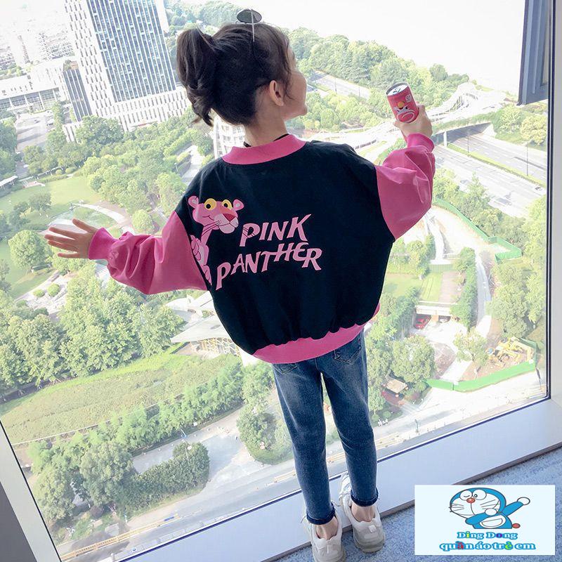 Áo Khoác Bóng Chày Phong Cách Hàn Quốc Thời Trang Xuân Thu Cho Bé Gái