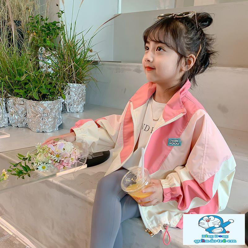 Áo Khoác Thể Thao Thời Trang Xuân Thu Cho Bé Gái