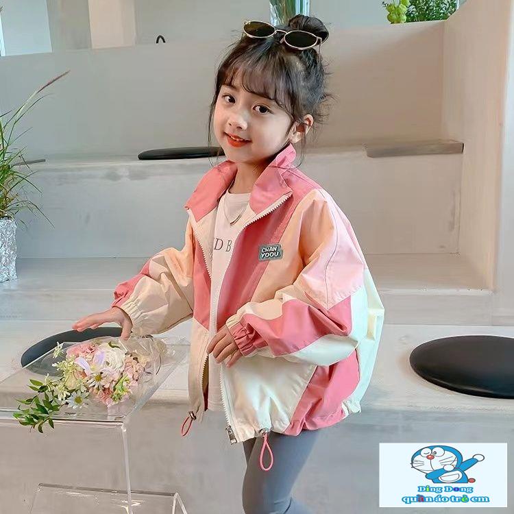 Áo Khoác Thể Thao Thời Trang Xuân Thu Cho Bé Gái