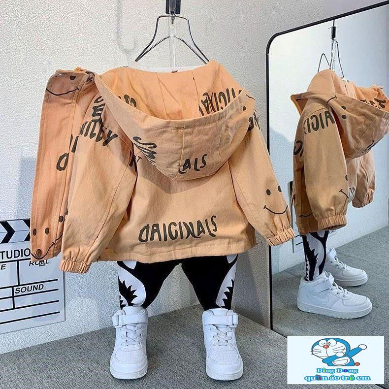 Áo Khoác cotton Có Mũ Trùm Phong Cách Hàn Quốc Thời Trang Xuân Thu Mới Cho Bé Trai