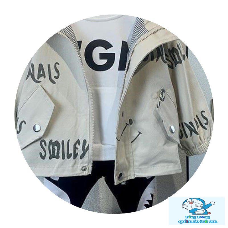 Áo Khoác cotton Có Mũ Trùm Phong Cách Hàn Quốc Thời Trang Xuân Thu Mới Cho Bé Trai