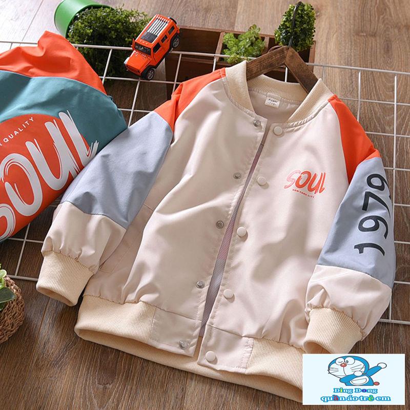 Áo Khoác Phong Cách Hàn Quốc Thời Trang Xuân Thu Mới Cho Bé Trai