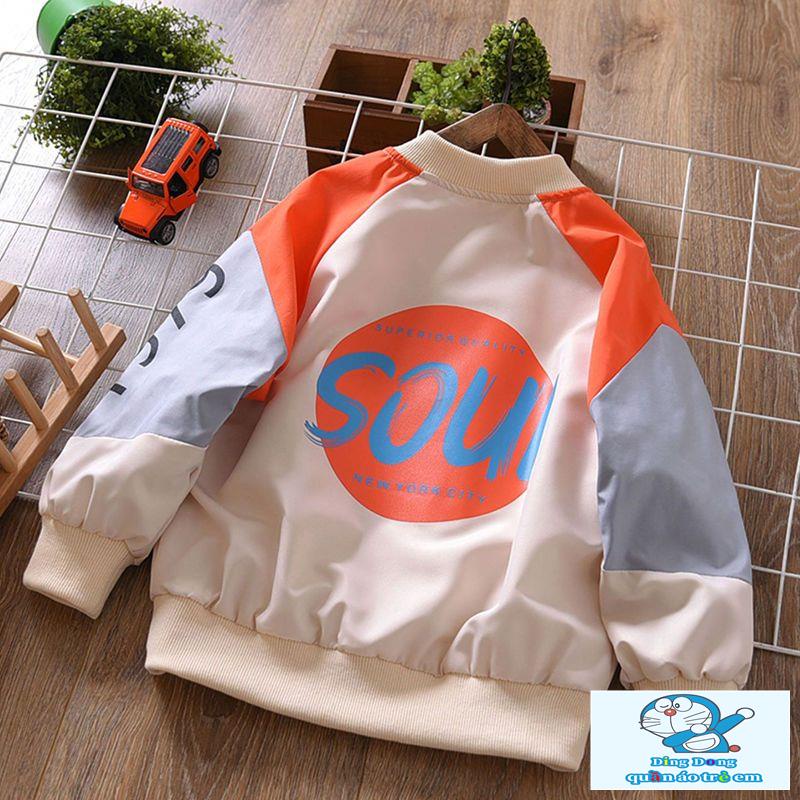 Áo Khoác Phong Cách Hàn Quốc Thời Trang Xuân Thu Mới Cho Bé Trai