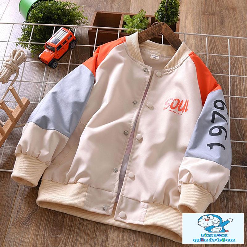 Áo Khoác Phong Cách Hàn Quốc Thời Trang Xuân Thu Mới Cho Bé Trai