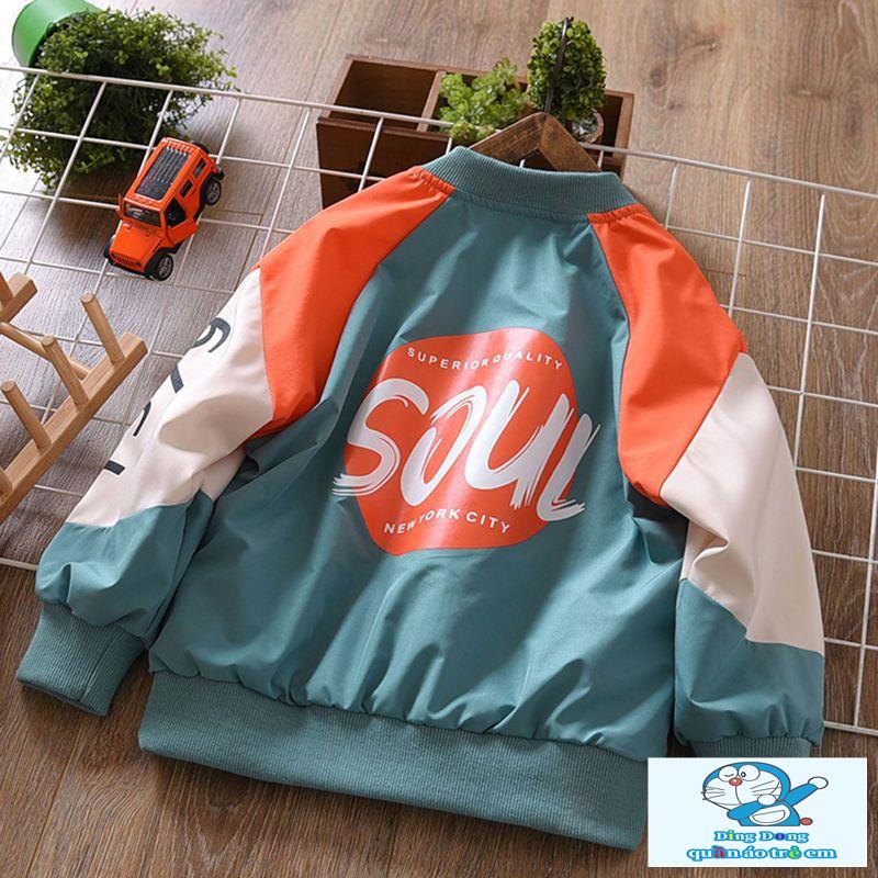 Áo Khoác Phong Cách Hàn Quốc Thời Trang Xuân Thu Mới Cho Bé Trai