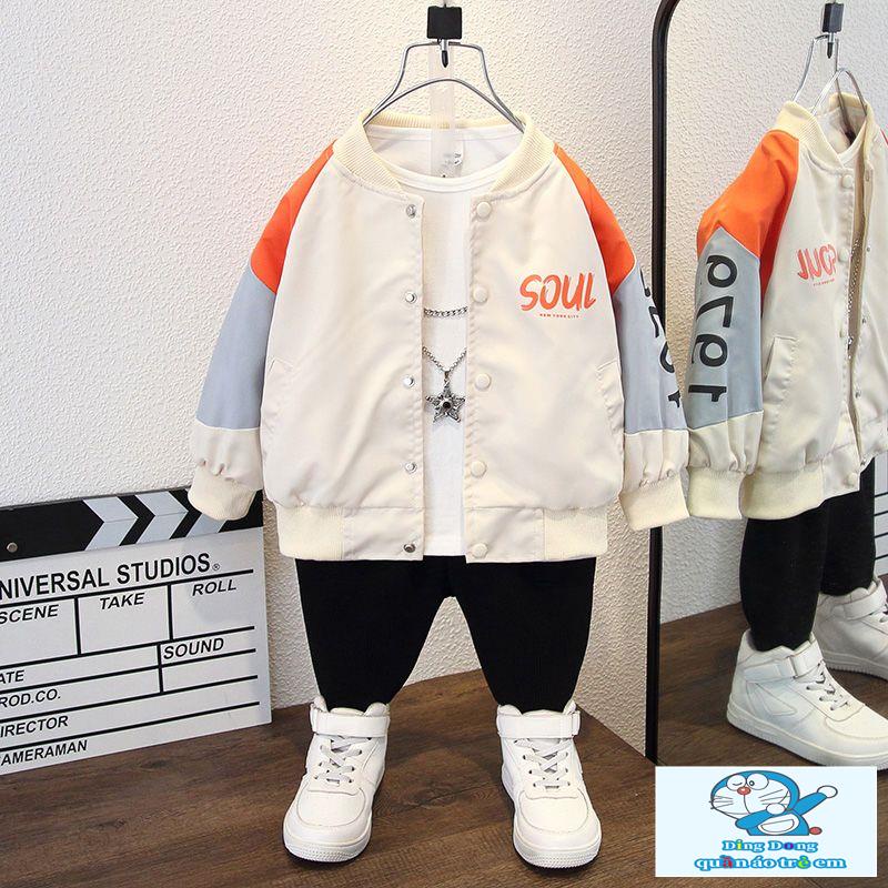 Áo Khoác Phong Cách Hàn Quốc Thời Trang Xuân Thu Mới Cho Bé Trai