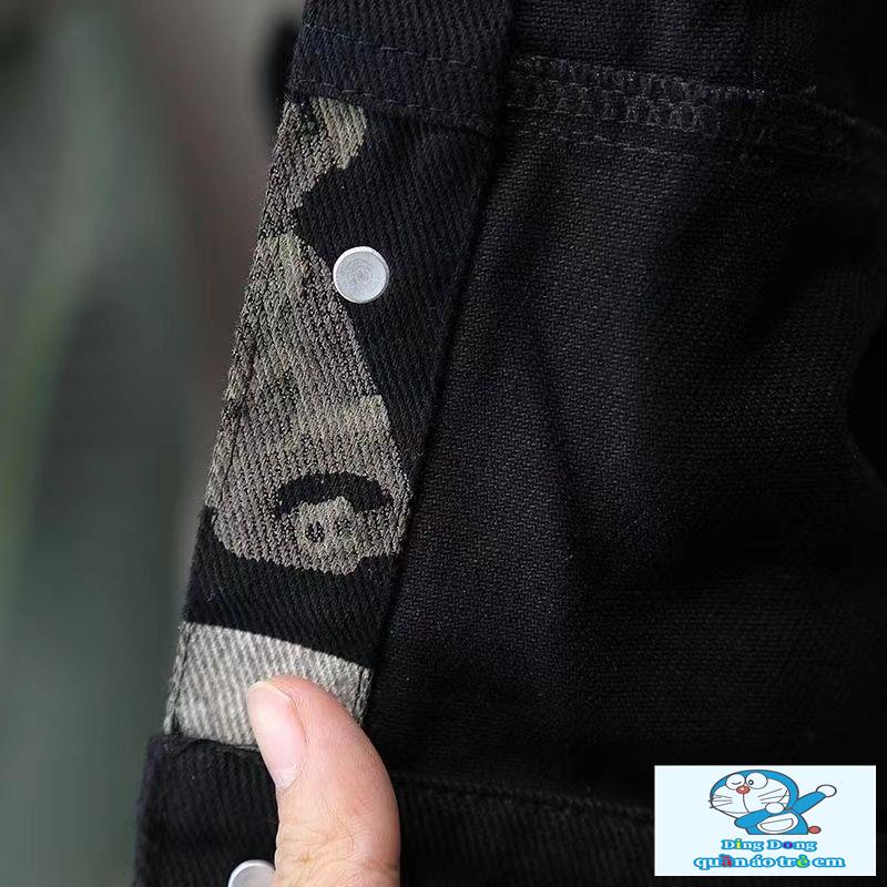 Áo Khoác denim Phong Cách Mới Thời Trang Xuân Thu Cho Bé Trai