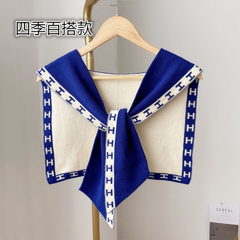 Khăn Choàng Len cashmere Dệt Kim Thắt Nút Cỡ Nhỏ Thời Trang Xuân Hè Bảo Vệ Vai Cho Nữ c#0907