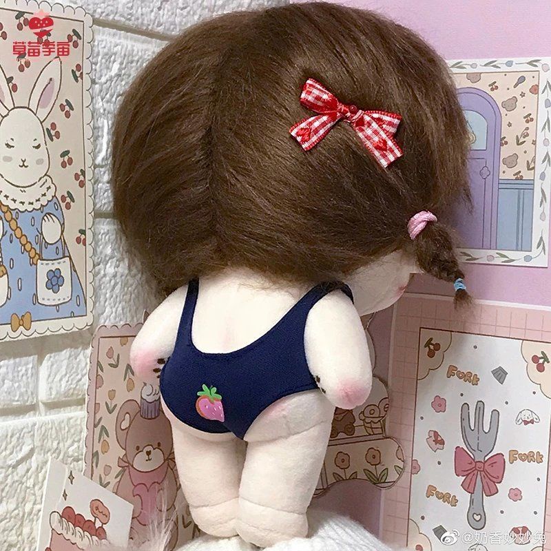 Bộ Đồ Bơi cotton 20cm 20cm Họa Tiết Dâu Tây / Vũ Trụ Xinh Xắn Cho Bé Gái