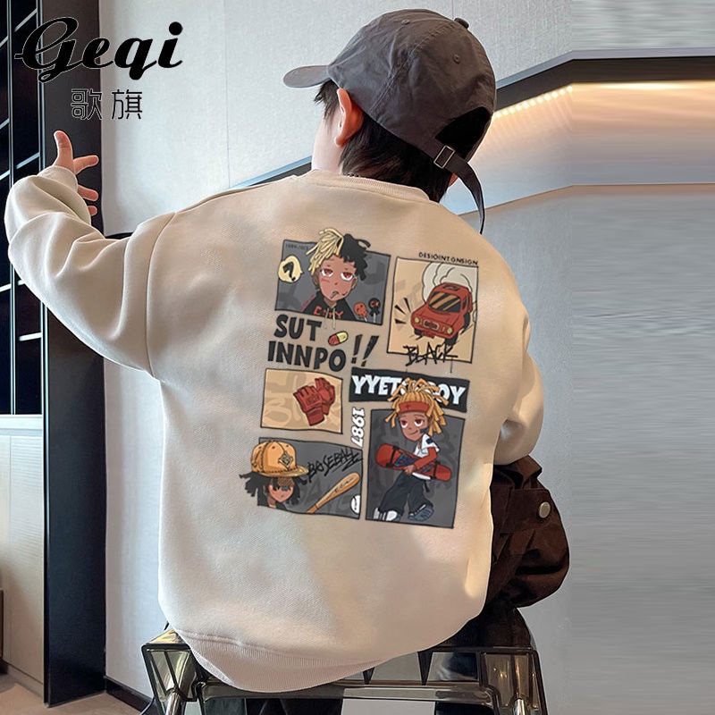 Áo Khoác Lót Lông Cừu Dày Dặn Phong Cách Mới Mùa Thu Đông Cho Bé Trai