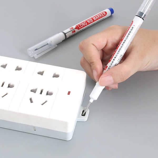 Bút Đánh Dấu Đầu Dài Nhanh Khô Chống Thấm Nước Chống Dầu Không Phai Màu