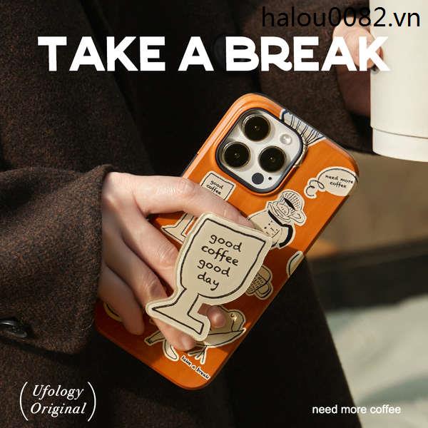 Ufology Ốp Điện Thoại Họa Tiết Ly Cà Phê Vẽ Tay Phong Cách Hàn Quốc Cho Iphone 14Promax 15pro 13 12 Xsmax 11