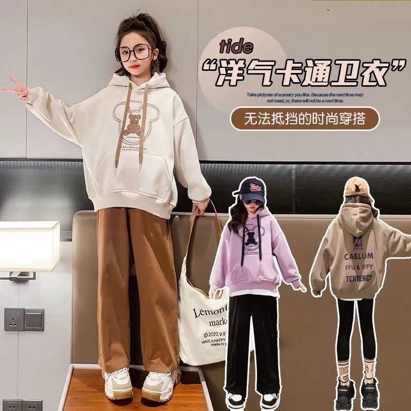 Áo Hoodie Phong Cách Thời Trang Xuân Thu Mới Cho Bé Gái