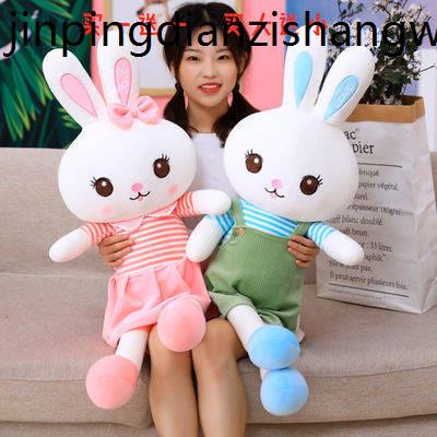 Thú Nhồi Bông Hình Thỏ Trắng Dễ Thương Cho Bé