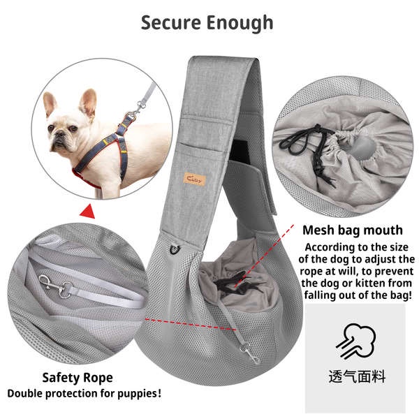 Túi Đeo Chéo Dạng Lưới Thoáng Khí Dành Cho Thú Cưng