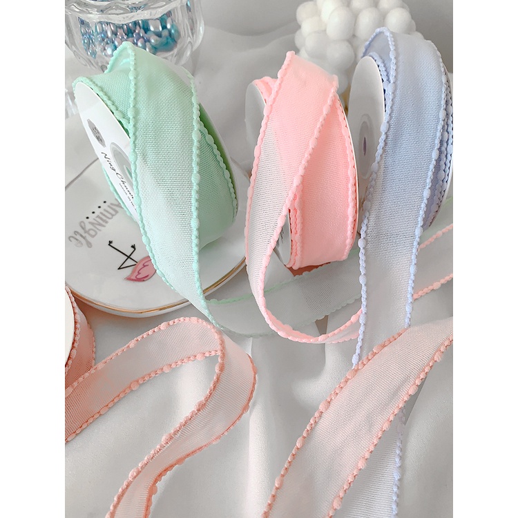 Vải Ruy Băng Màu macaron Thắt Nơ Ruy Băng handmade diy