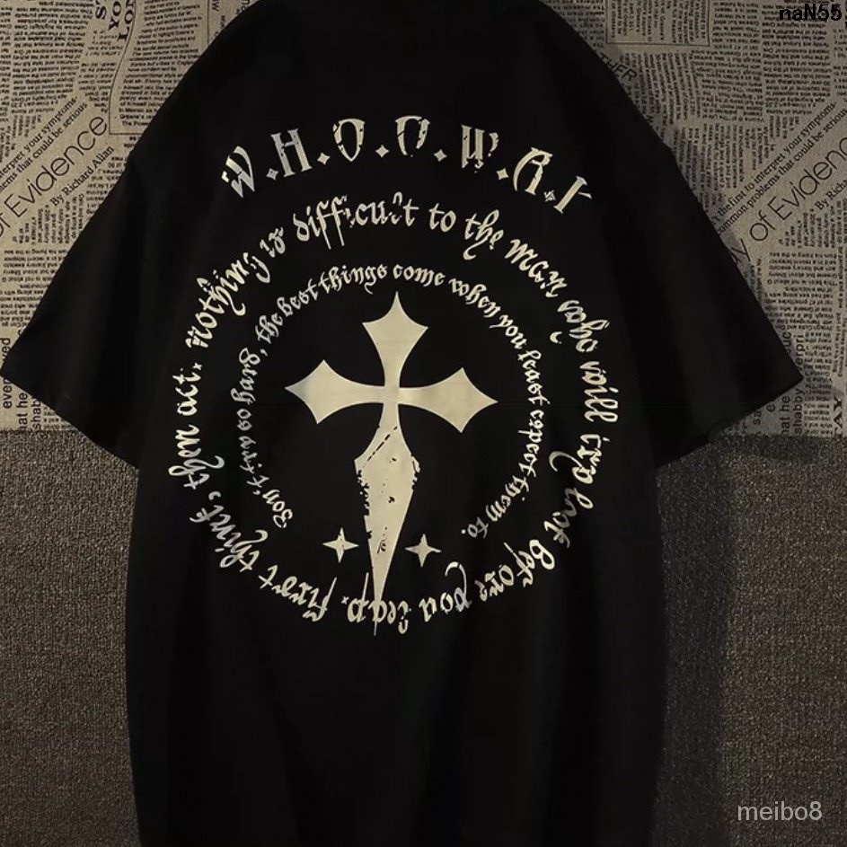 Áo Thun 100% cotton Tay Lửng Phong Cách Đường Phố Mỹ Cho Nam