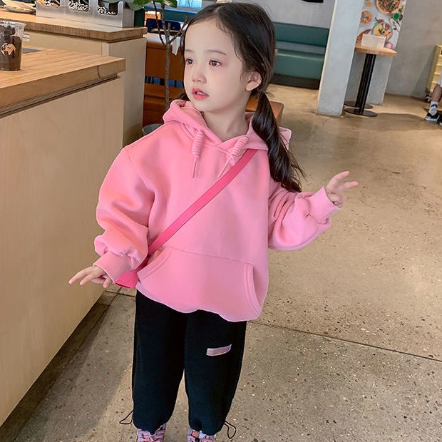 Hàng Mới Về Áo Sweater Dày Có Mũ Trùm Thời Trang Thu Đông 2023 Dễ Thương Cho Bé Gái