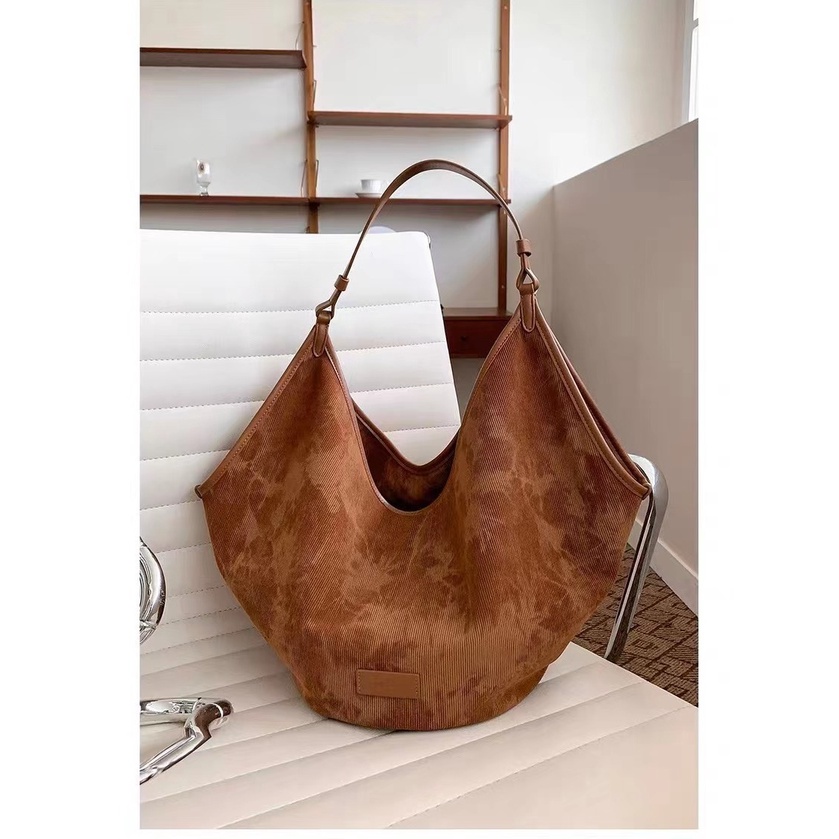 Túi Xách tote Vải Nhung Phong Cách retro Hàn Quốc Thời Trang Mới 2023