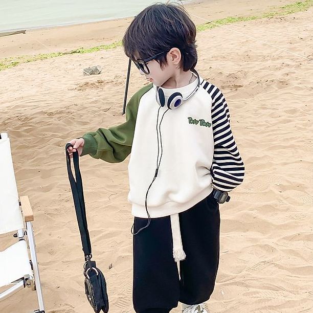 ~ Áo Dài Tay Phong Cách Mới 2023 Hợp Thời Trang Dễ Phối Đồ Cho Bé Trai